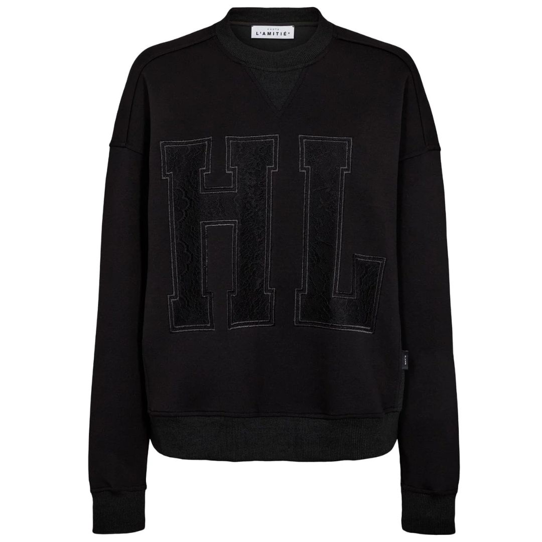 Haute L’Amitié zwart Lace Application dames Sweater