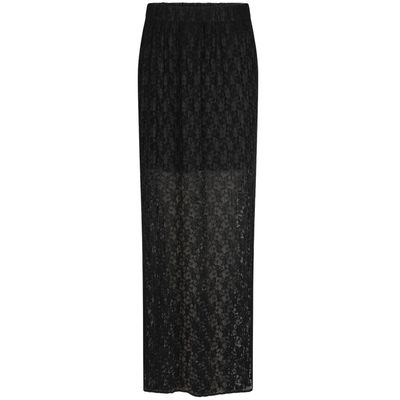 Dante6 zwart Ironic pleated lace dames skirt