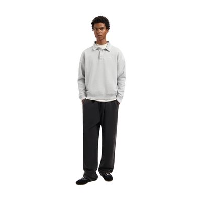 Olaf Heather Grey Tipping Detail Oversized heren Polo