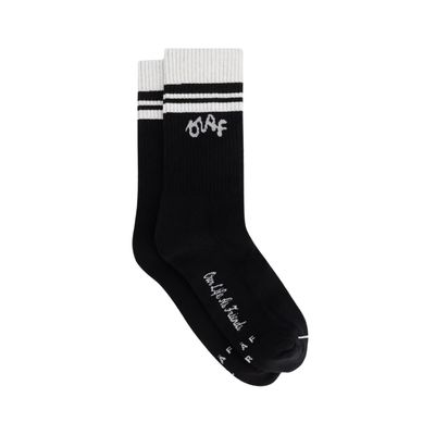Olaf Black Varsity Socks