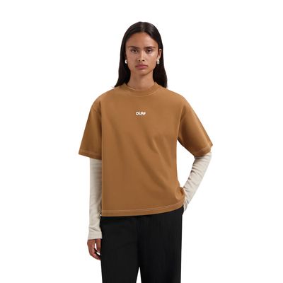 Olaf Foxtrot Contrast Retro Logo Boxy dames Tee