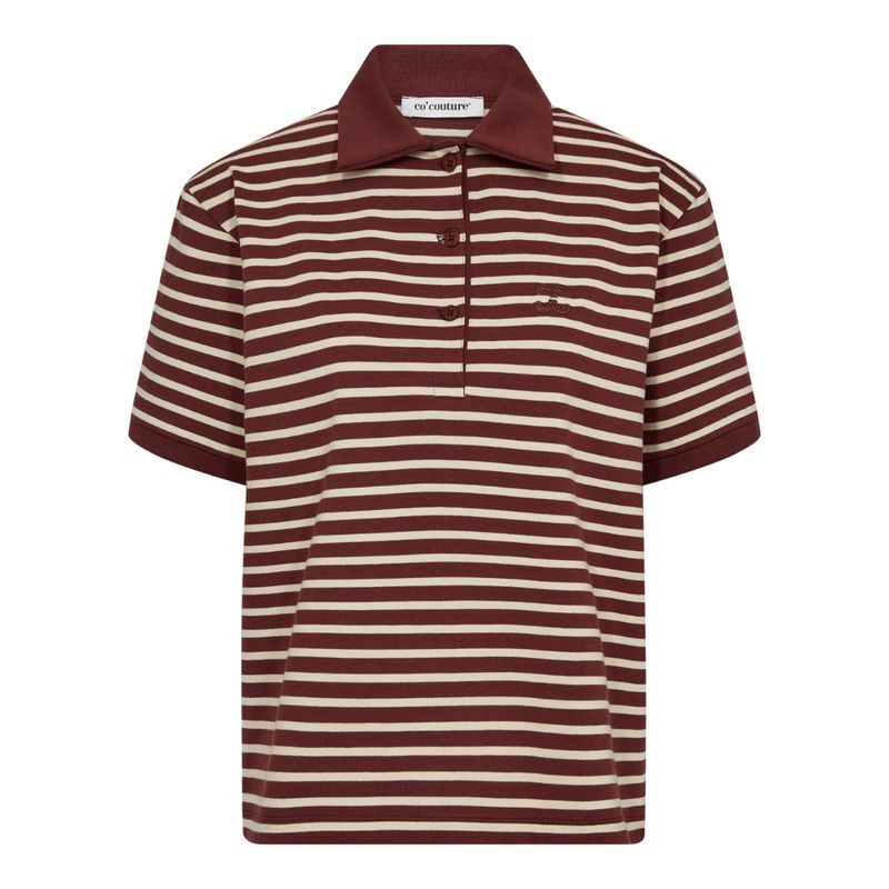 Co'Couture Bordeaux HayesCC Polo SS dames Tee