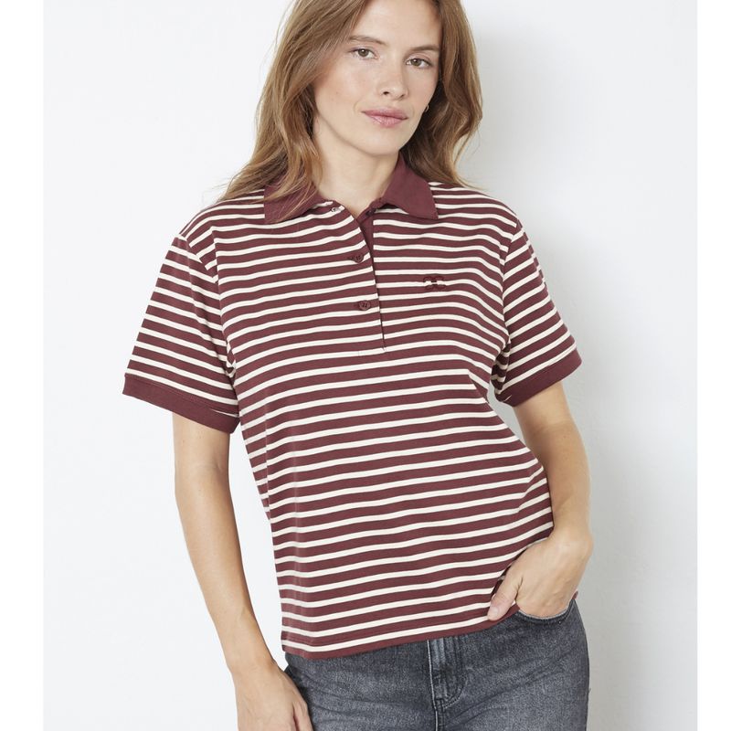Co'Couture Bordeaux HayesCC Polo SS dames Tee