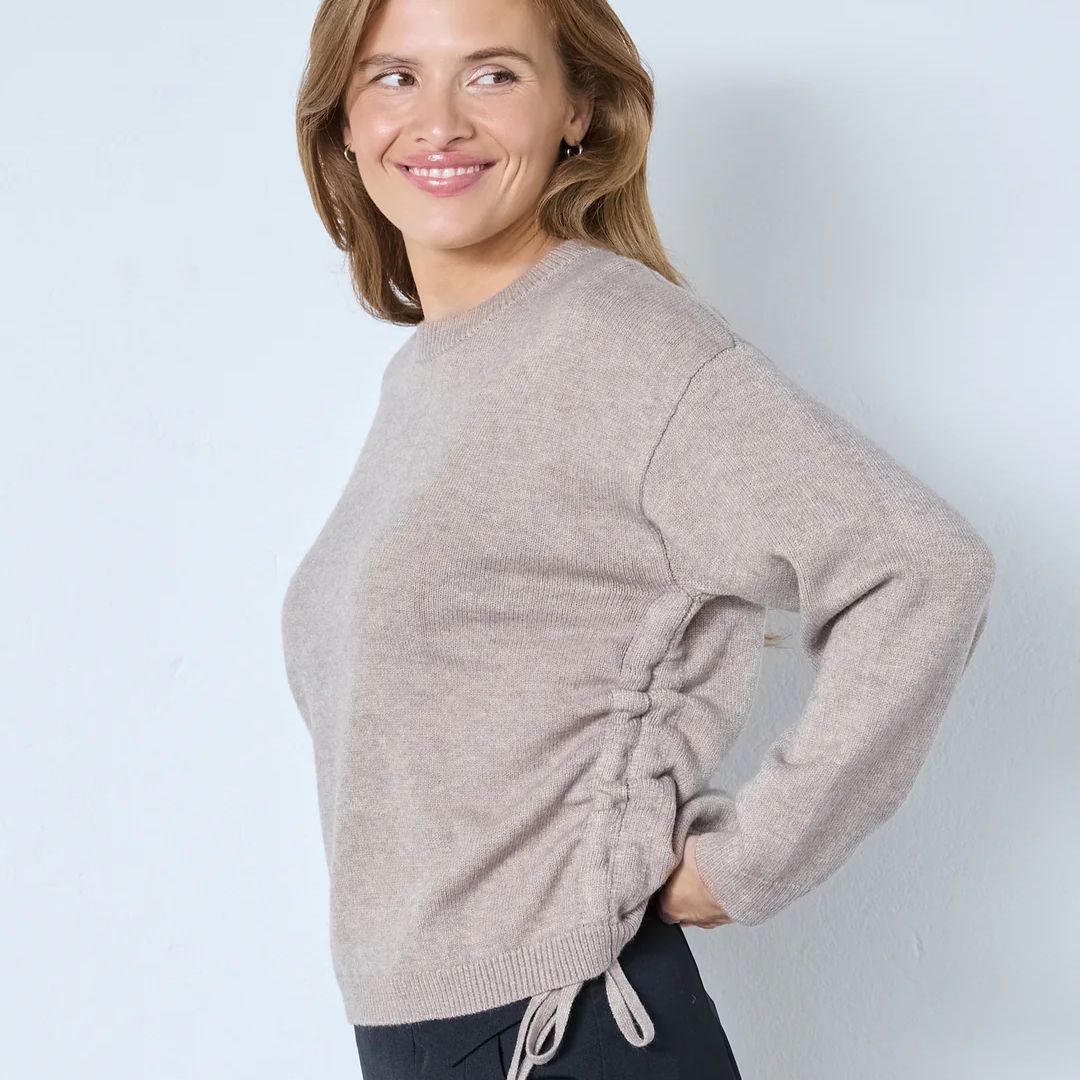 Co'Couture beige RowCC String Knit