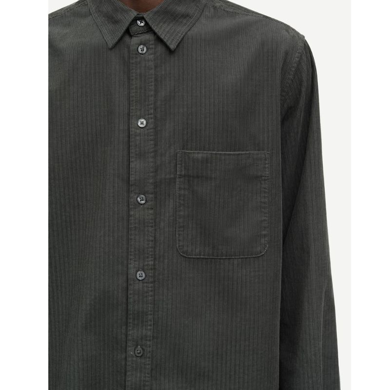 Samsoe Samsoe dark evergreen Saryan J heren shirt 15708