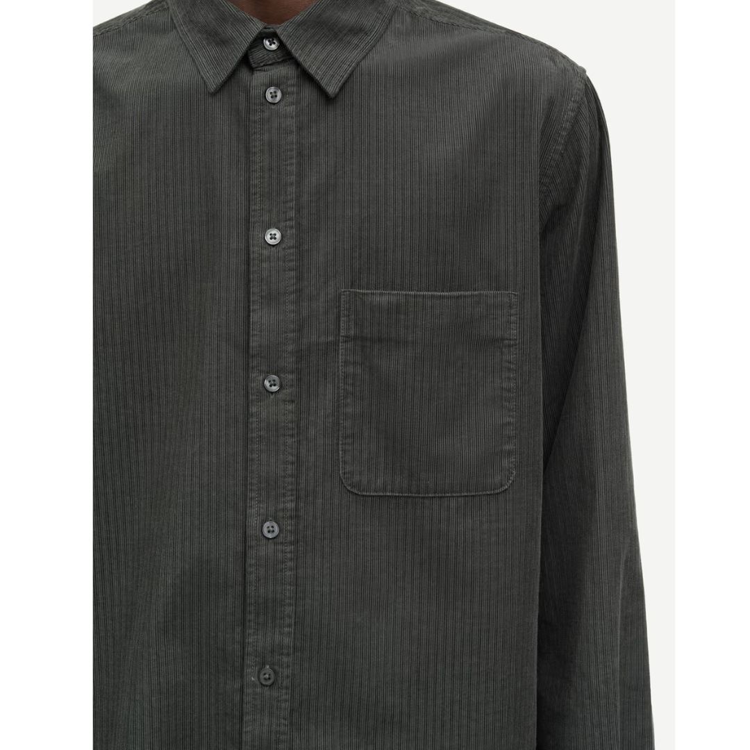 Samsoe Samsoe dark evergreen Saryan J heren shirt 15708 Samsoe Samsoe dark evergreen Saryan J heren shirt 15708
