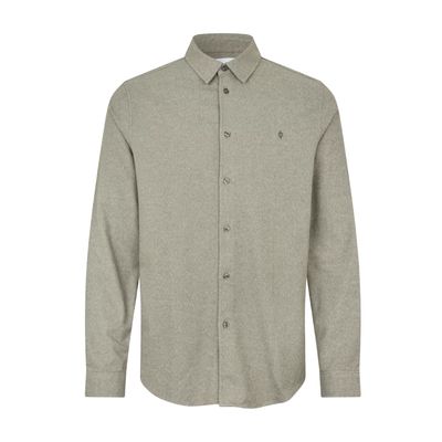 Samsoe Samsoe seagrass melange Saliam NX heren shirt 15838