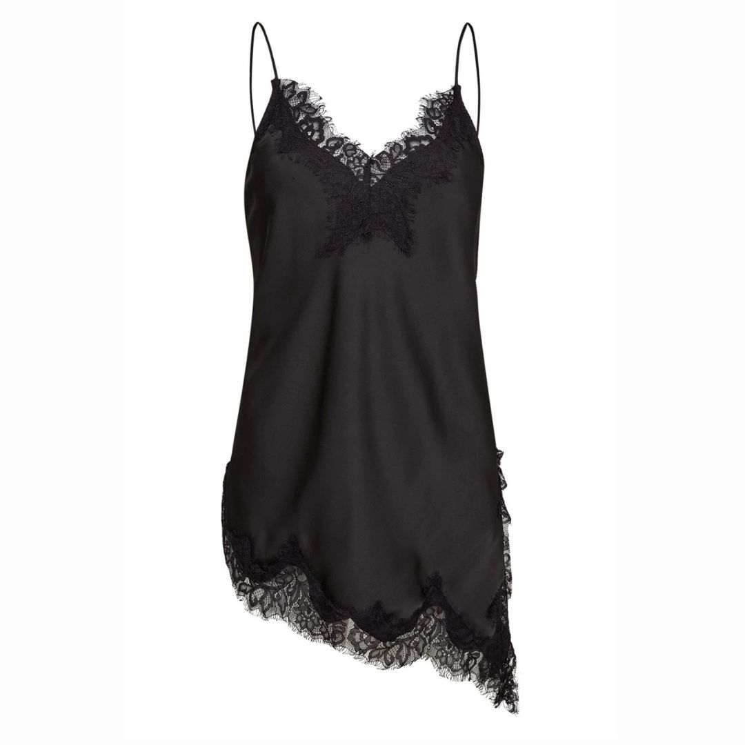 Haute L'Amitié Black Naomi Asym Lingerie Top Haute L'Amitié Black Naomi Asym Lingerie Top