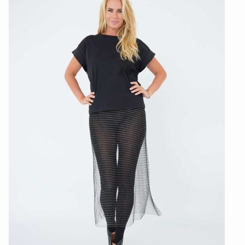 Est'Seven Black Meryem Top Dames Est'Seven Black Meryem Top