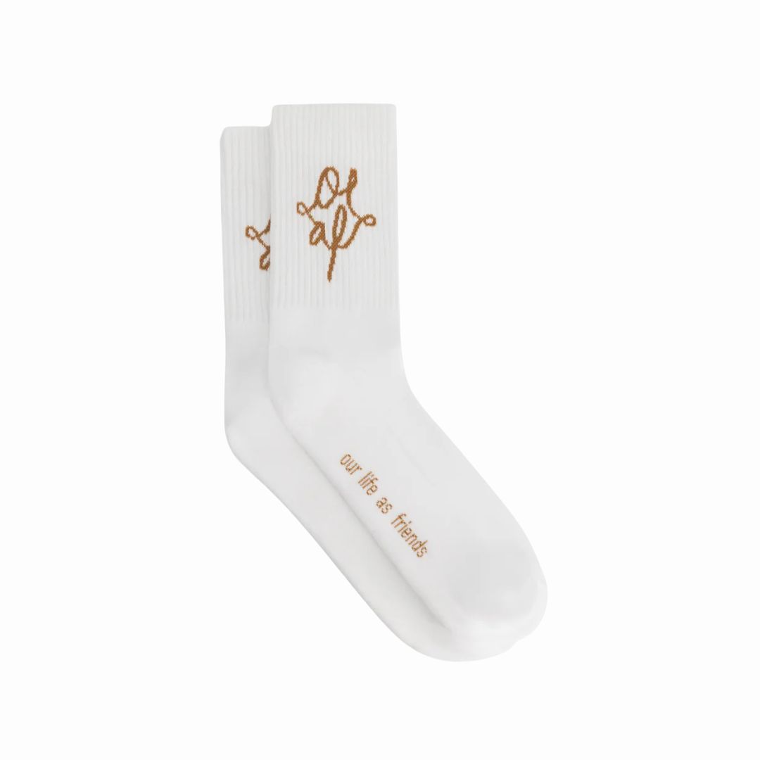Olaf Optical White Monogram Sock