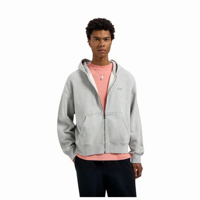 Olaf Heather Grey Signature Zip Hoodie