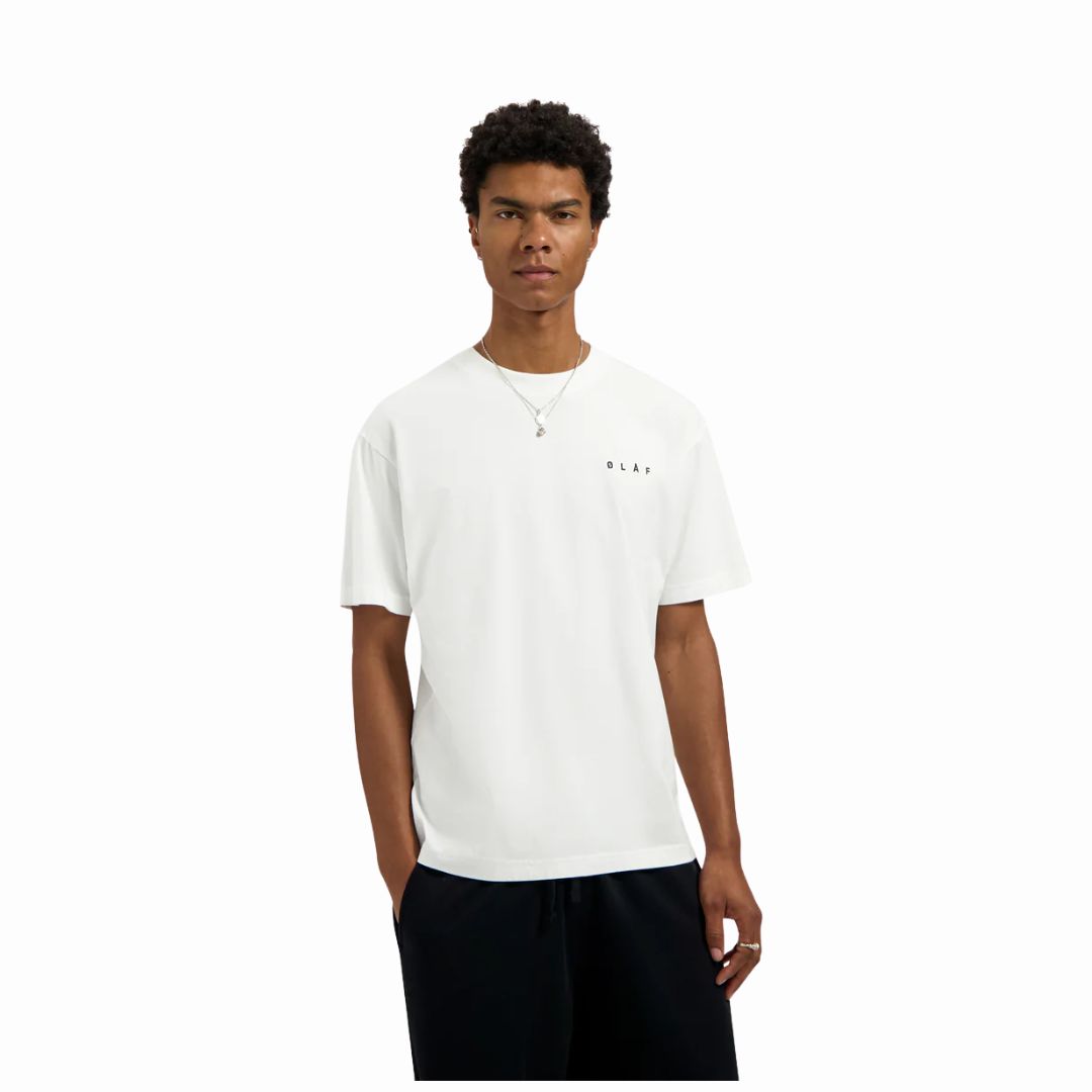 Olaf Optical White Taped Easel SS Tee