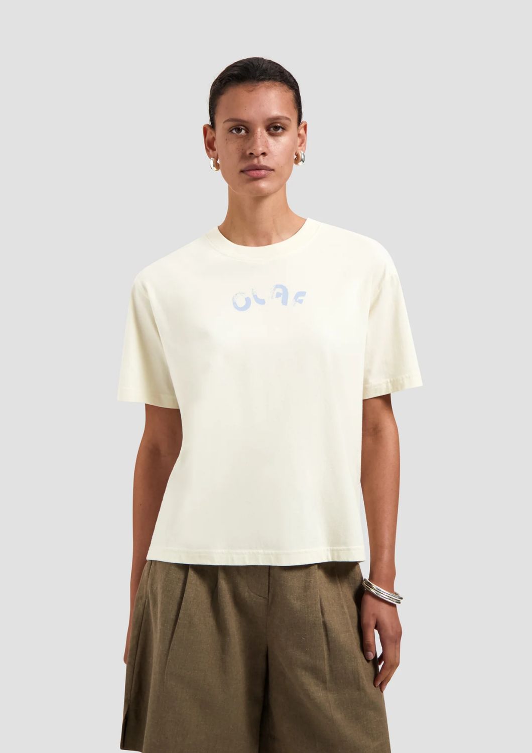 OLAF off white Brushstroke regular tee