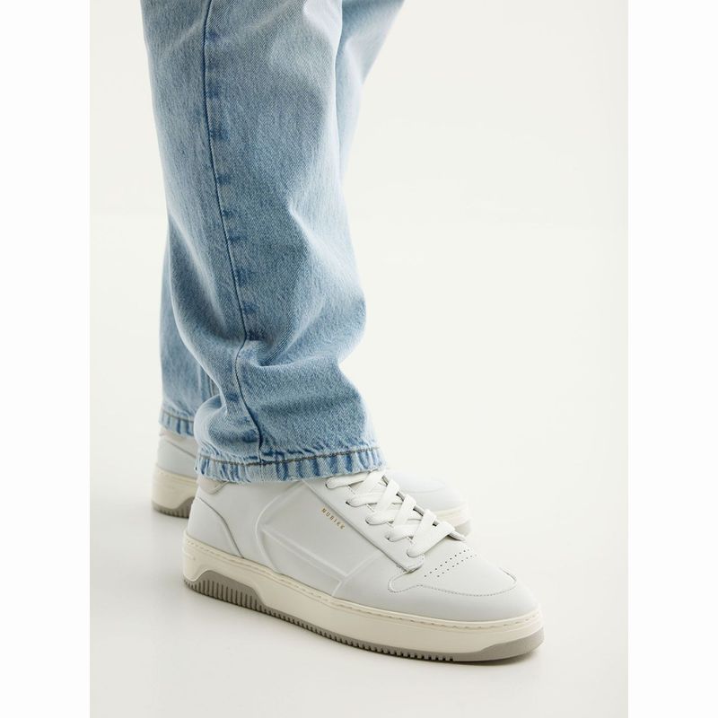 Nubikk wit leren Basket Cole sneaker