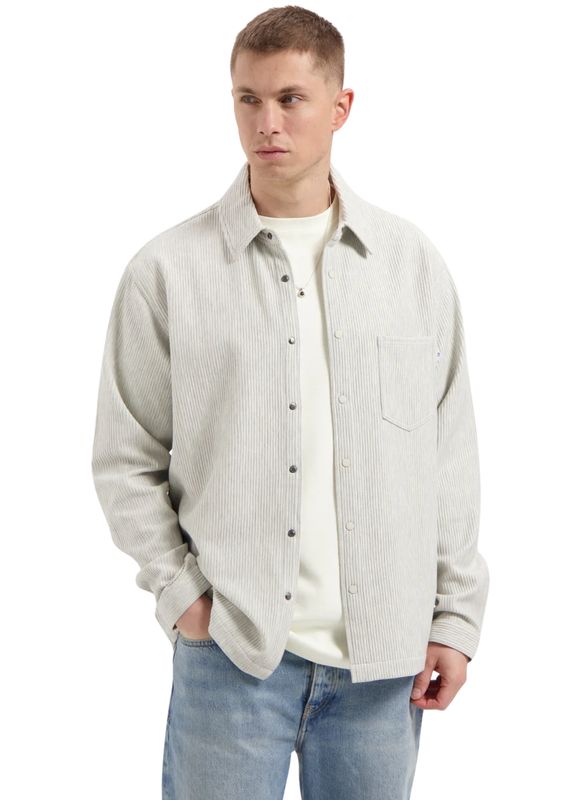Law of the Sea Grey Melange Drip Structured Jersey Shirt