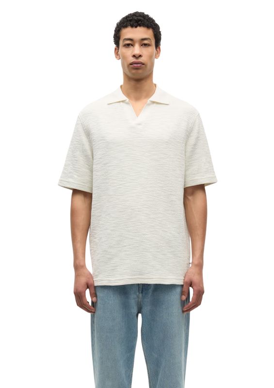 Samsoe Samsoe Clear Cream Samac v-neck polo 15974