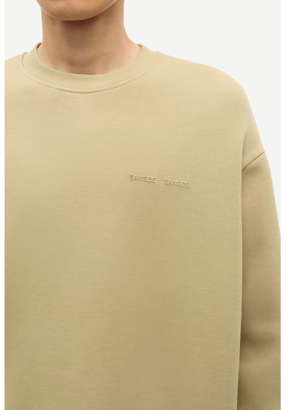 Samsoe Samsoe Olive gray Saethan sweatshirt 15921