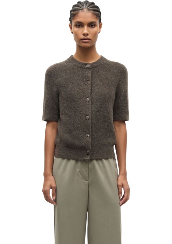 Samsoe Samsoe Major Brown Sanoura ss cardigan 15556