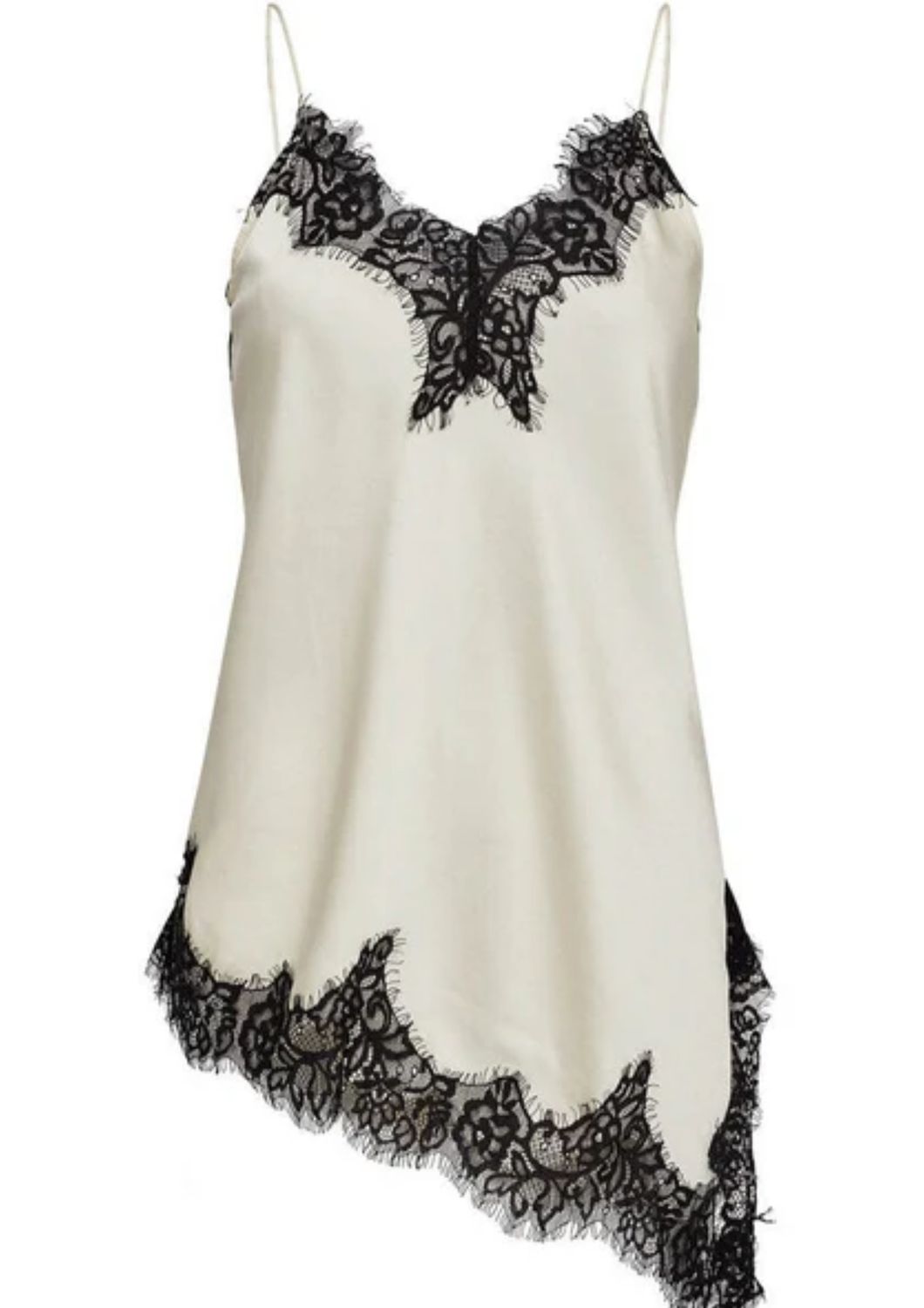 Haute L’Amitié Naomi Asym Contrast Lingerie Top Pearl