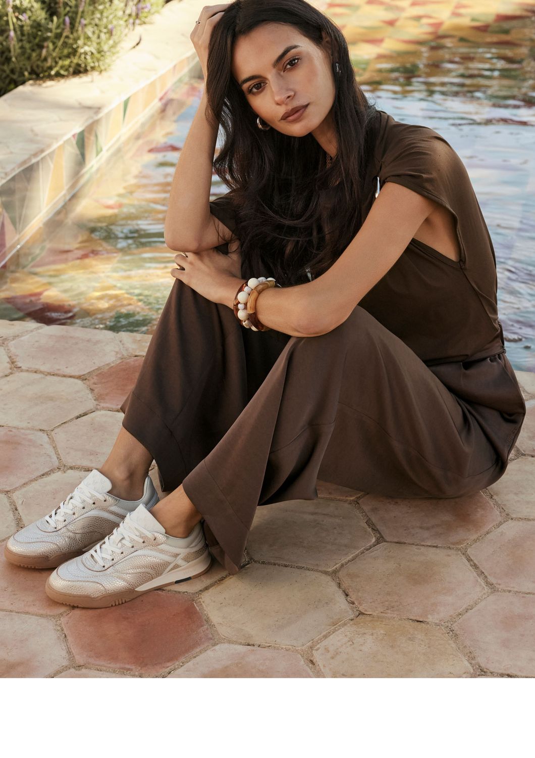 Via Vai Kris Sky Metallic dames sneaker