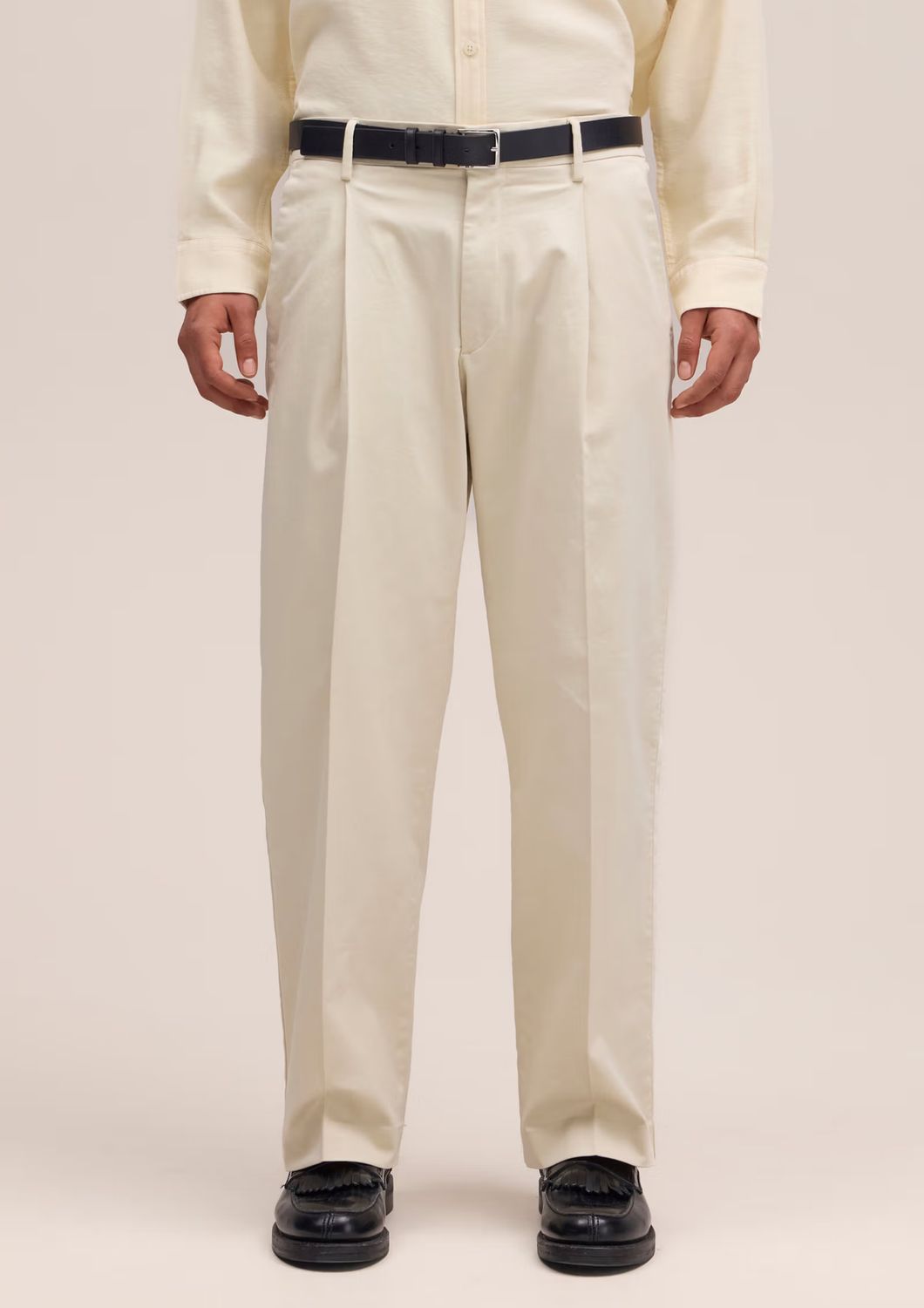 NN07 Kay Pleated tailored relaxed fit Trouser Ivory