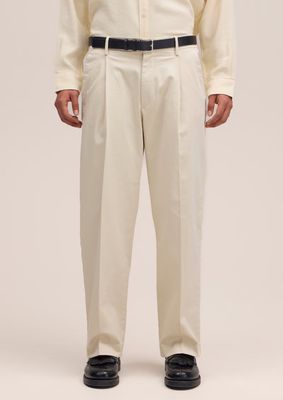 NN07 Kay Pleated tailored relaxed fit Trouser Ivory
