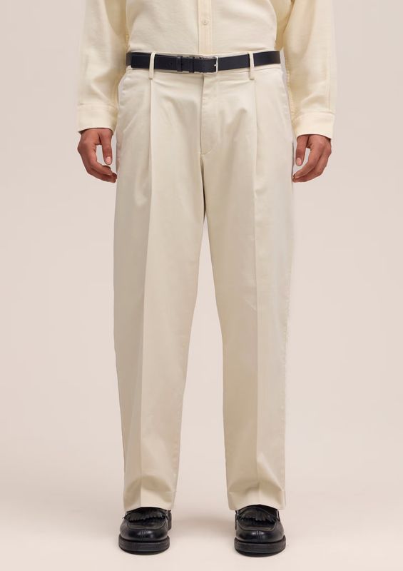 NN07 Kay Pleated tailored relaxed fit Trouser Ivory