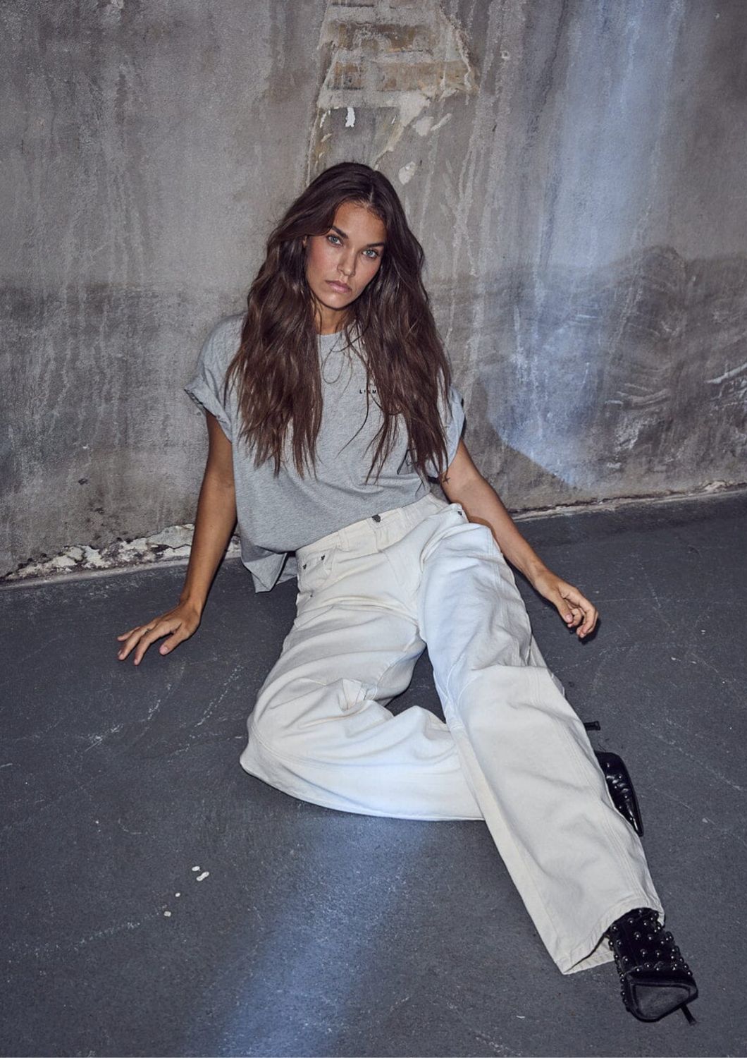 Haute L’Amitié Drew Barrel Panel Tall Jeans White