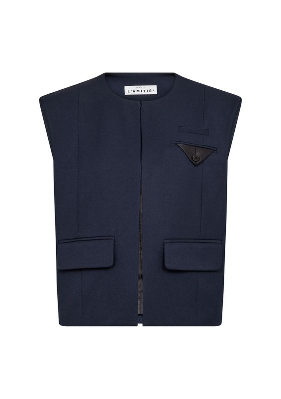 Haute L’Amitié Premiere Box Waistcoat Navy