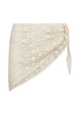 Co'Couture CalinCC Crochet Scarf Skirt Off white