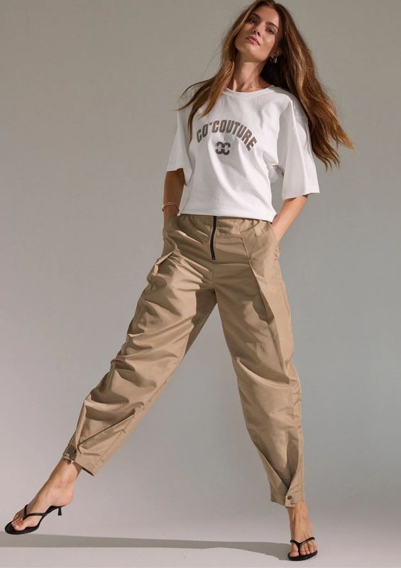 Co'Couture TriceCC Pleat LL Pant Sand