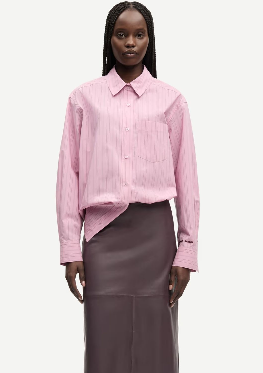 Samsoe Samsoe Salova pocket shirt 15756 Orchid Fudge St.