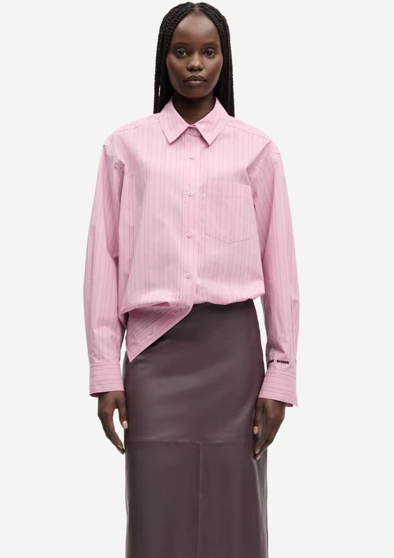 Samsoe Samsoe Salova pocket shirt 15756 Orchid Fudge St.