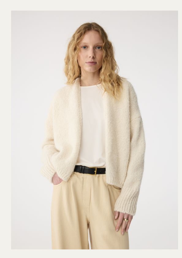 Knit-ted Becky Cardigan Sand
