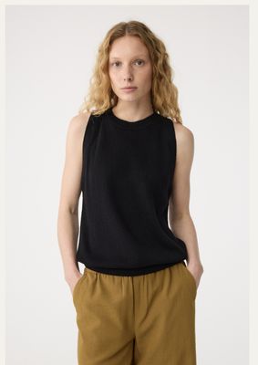 Knit-ted Dolly Dames Top Black