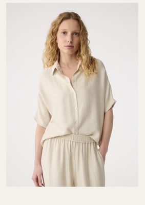 Knit-ted Clover Blouse Creme