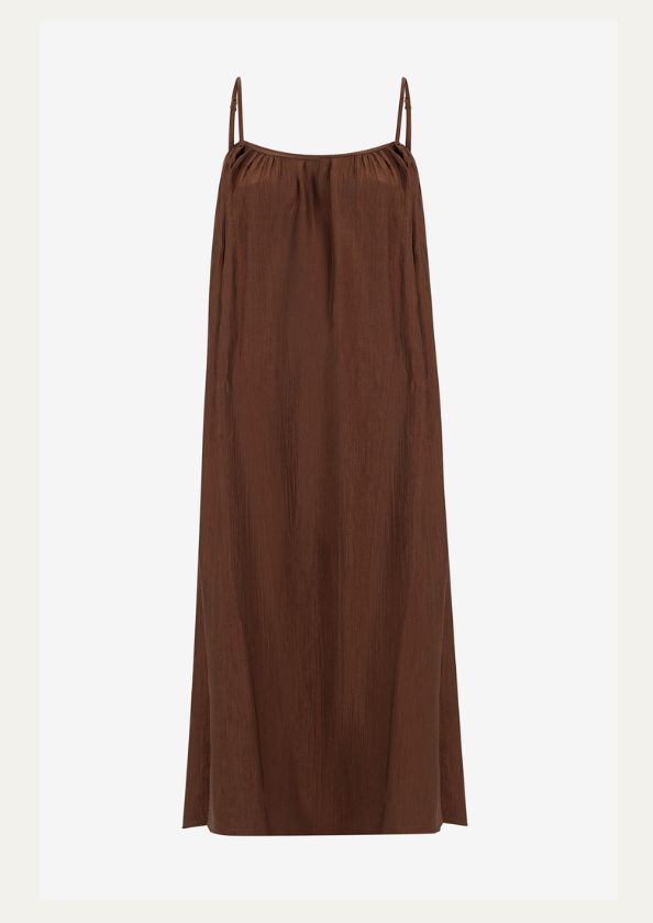 Knit-ted Blair Dress Mid Brown