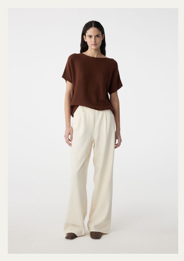 Knit-ted Twiggy Pants Ivory