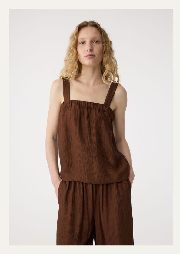 Knit-ted Romy Top Mid Brown