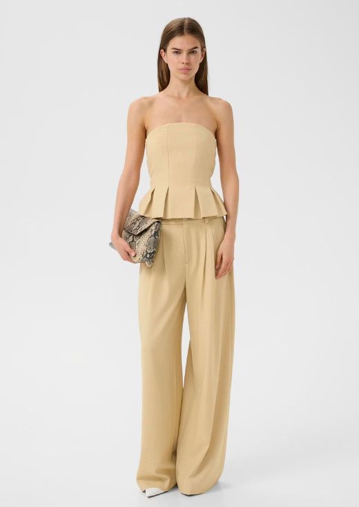 Gestuz GZstacy Broek Pale hay melange Gestuz GZstacy Broek Pale hay melange