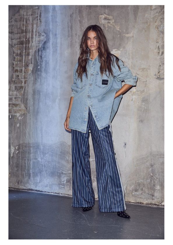 Haute L’Amitié Miley Denim Shirt Bleached Denim