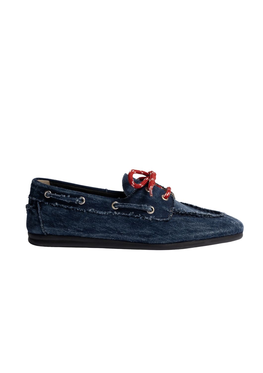 Posa Boat Loafer Brushed Denim, Maat: 37