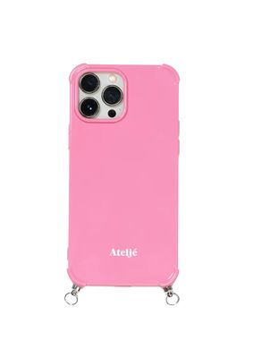 Ateljé Motel pink recycled iPhone case no cord