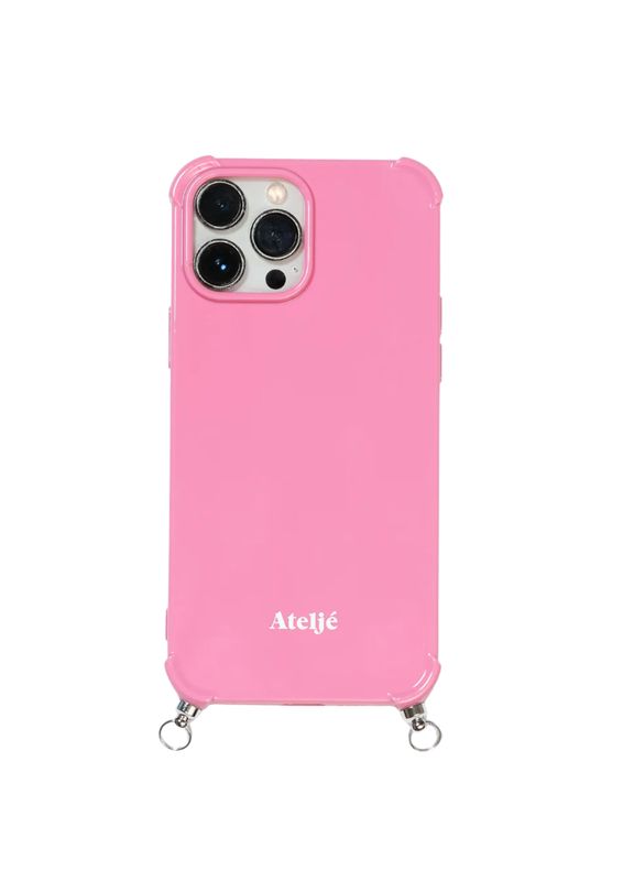 Ateljé Motel pink recycled iPhone case no cord