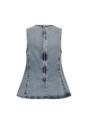 Co’Couture PancyCC Denim Top Fade Denim