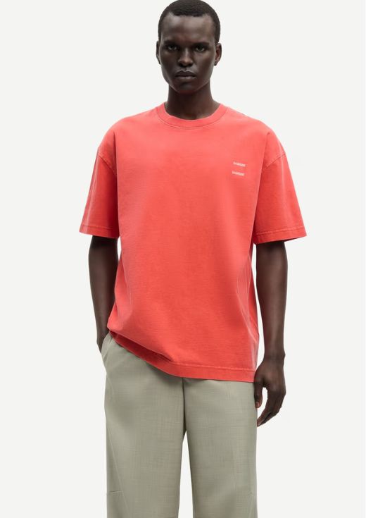 Samsoe Samsoe Sajoel t-shirt 15489 Aurora Red