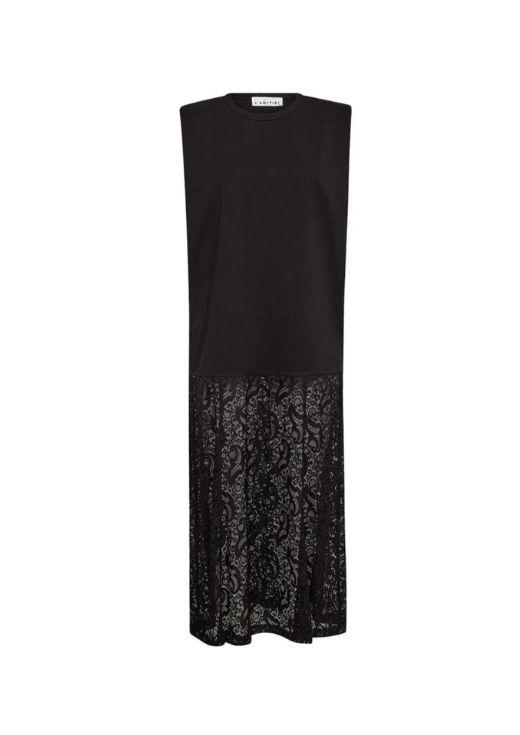 Haute L’Amitié Summer Lace Tee Dress Black