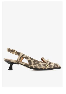 Via Vai Lea Aileen Luipaardprint Slingback