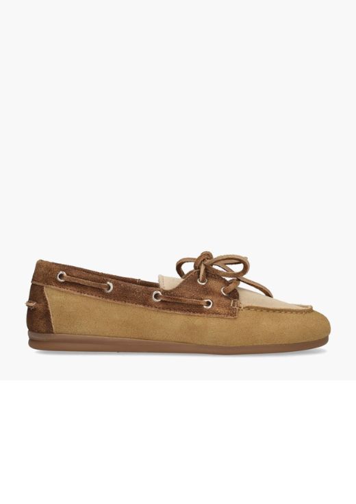 Posa Boat Loafer Patched Tan