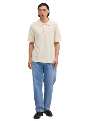 NN07 Randy Boucle Yarn polo Ecru